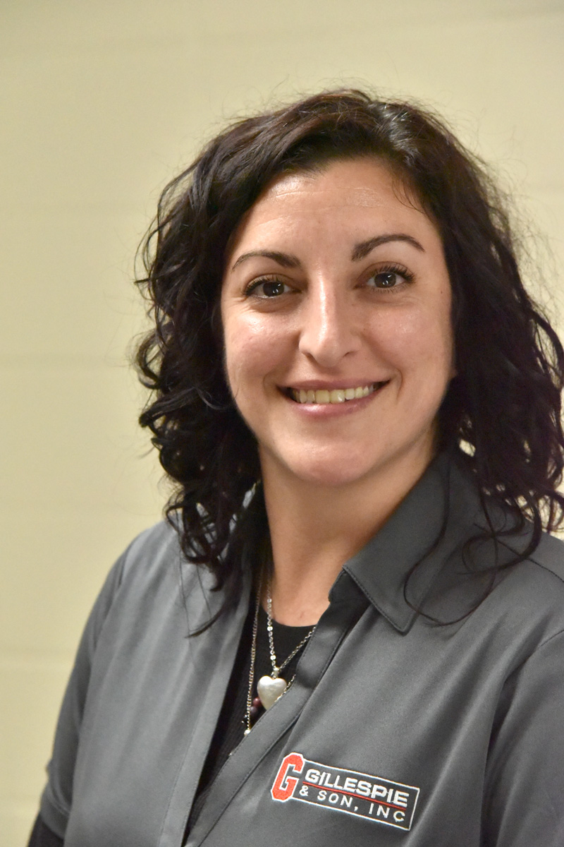 Allie Crabill, Accounts Payable Gillespie & Son