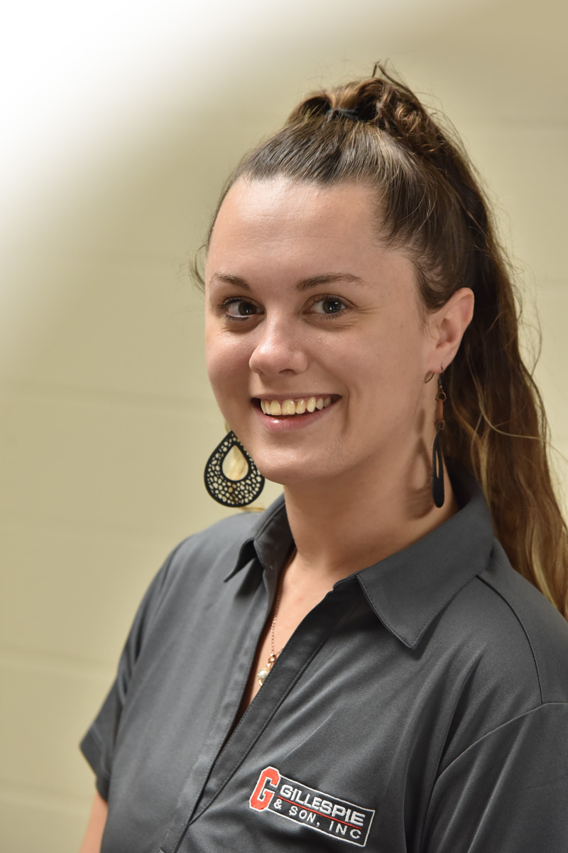 Haley Carroll, Accounts Receivable Gillespie & Son